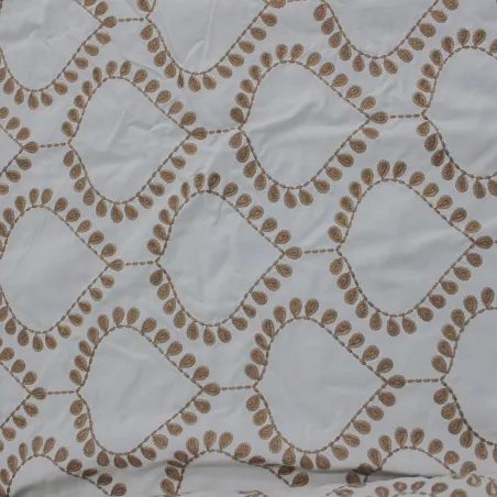 Cotone bianco ricamato| Tessuti per abbigliamento donna | IL TESSUTAIO