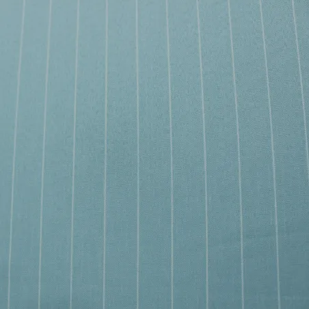 Tessuto Poliviscosa Gessato Celeste | Tessuti casual Donna