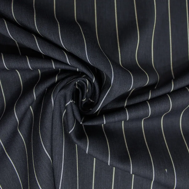 Tessuto Gessato Blu Scuro | Abbigliamento Cerimonia Donna e Uomo