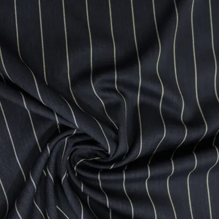 Tessuto Gessato Blu Scuro | Abbigliamento Cerimonia Donna e Uomo