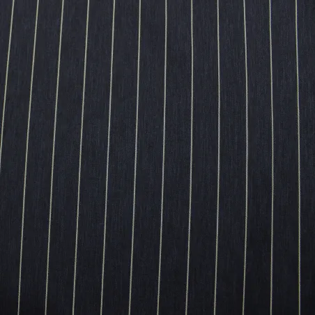 Tessuto Gessato Blu Scuro | Abbigliamento Cerimonia Donna e Uomo