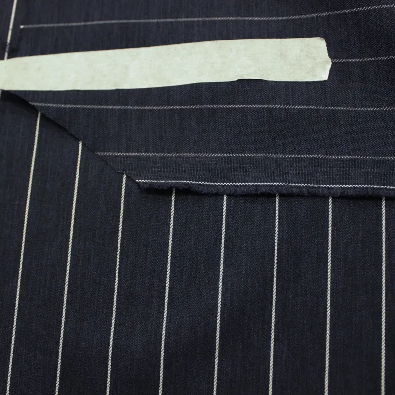 Tessuto Gessato Blu Scuro | Abbigliamento Cerimonia Donna e Uomo