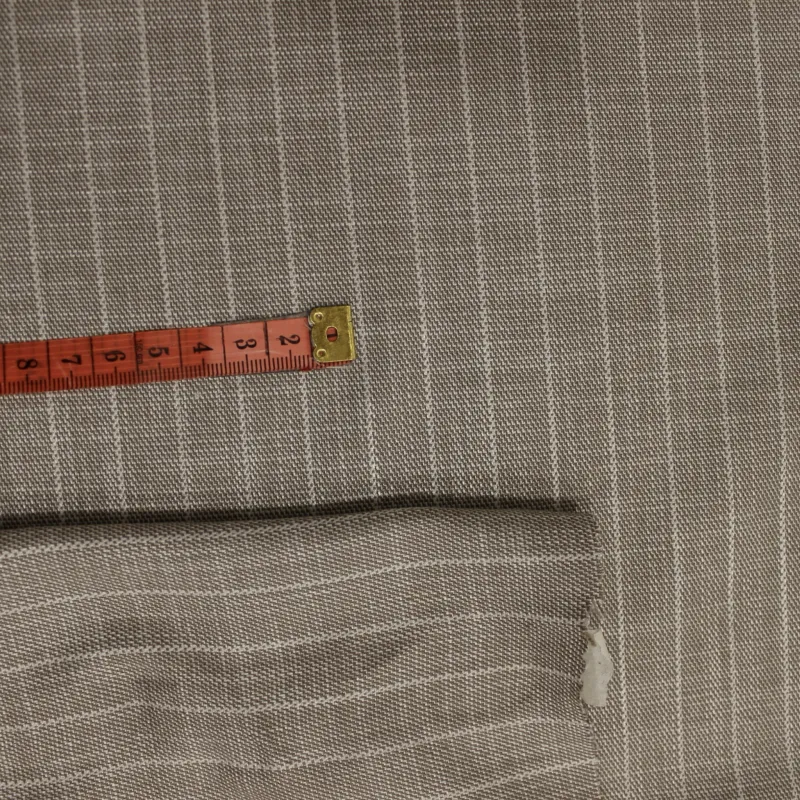 Tessuto gessato melange beige | Tessuti per cerimonia Uomo e Donna