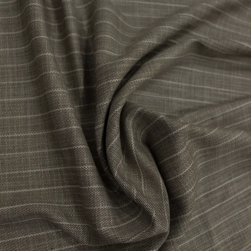 Tessuto gessato marrone | Tessuti per Completi Uomo