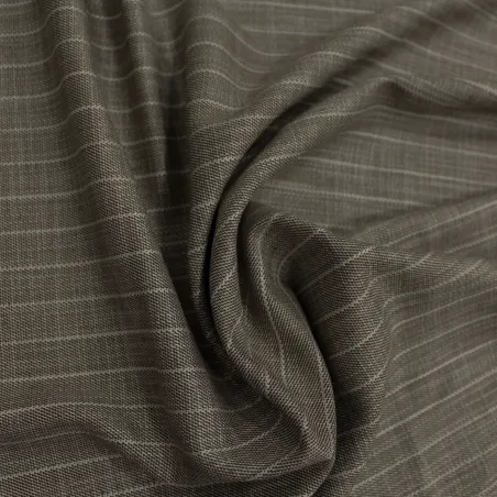 Tessuto gessato marrone | Tessuti per Completi Uomo