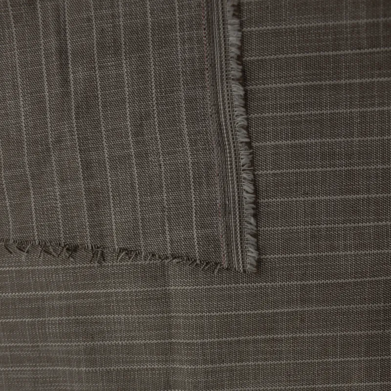 Tessuto gessato marrone | Tessuti per Completi Uomo