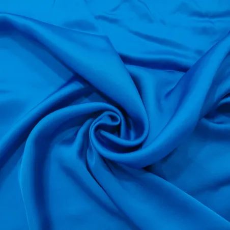 Tessuto Raso di Viscosa Azzurro | Morbido, Lucente e Sofisticato