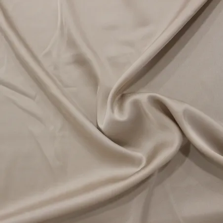 Raso di Viscosa beige | Tessuti eleganti donna