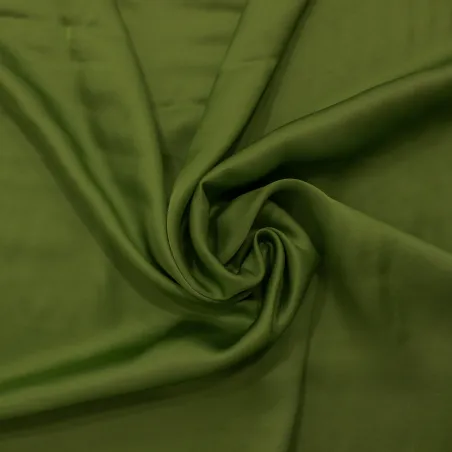 Raso di Viscosa verde | Tessuti sofisticati ed eleganti