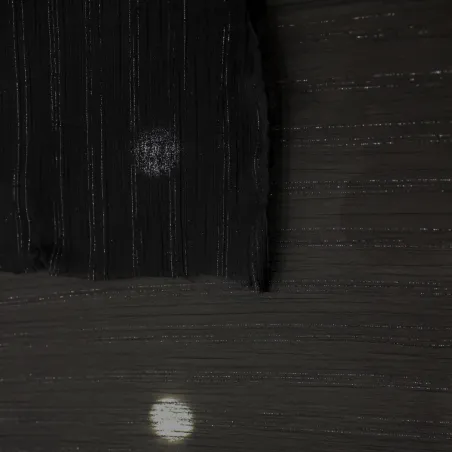 Tessuto Chiffon Rigato Lurex Nero | Leggerezza e Brillantezza per Abiti