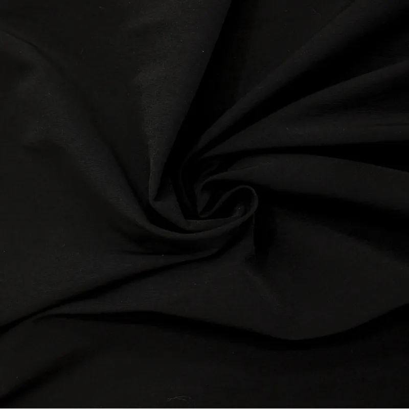 Tessuto tecnico viscosa nero – Alta qualità per moda e sport