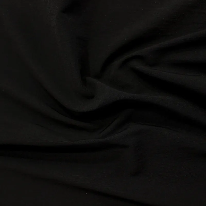 Tessuto tecnico viscosa nero – Alta qualità per moda e sport