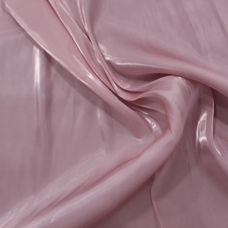 Raso Cangiante Rosa Cipria al Metro | Tessuto Lucido per Cerimonia