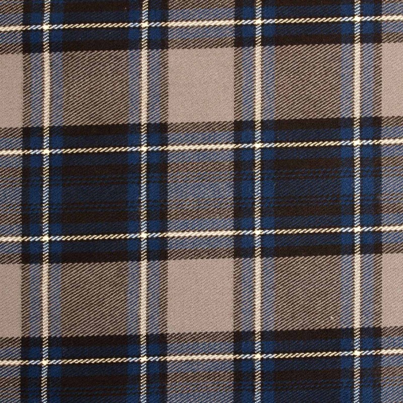 Tessuto Scozzese grigio blu- Iltessutaio.it