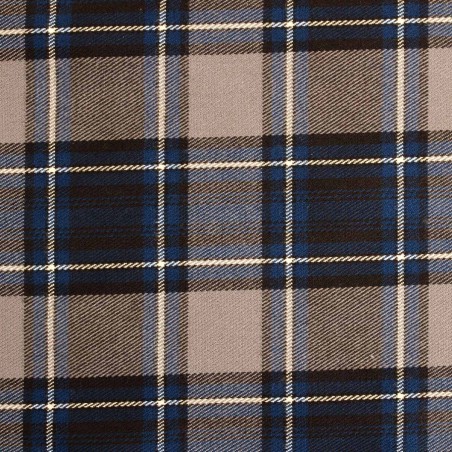 Tessuto Scozzese grigio blu- Iltessutaio.it