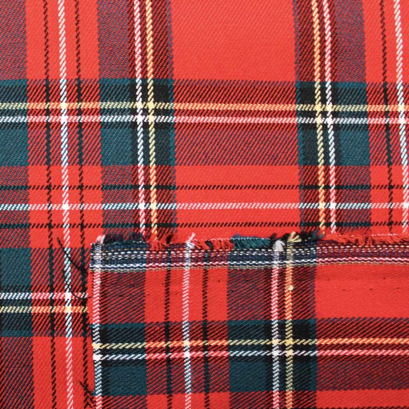 Tessuto Scozzese - Rosso | OEKOTEX | Tessuti per il Natale