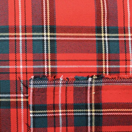 Tessuto Scozzese - Rosso | OEKOTEX | Tessuti per il Natale