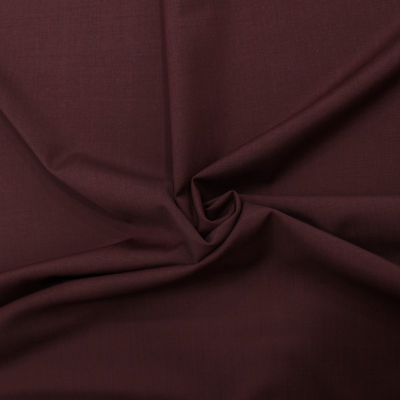 Fresco di Lana bordeaux | Tessuti completo da uomo
