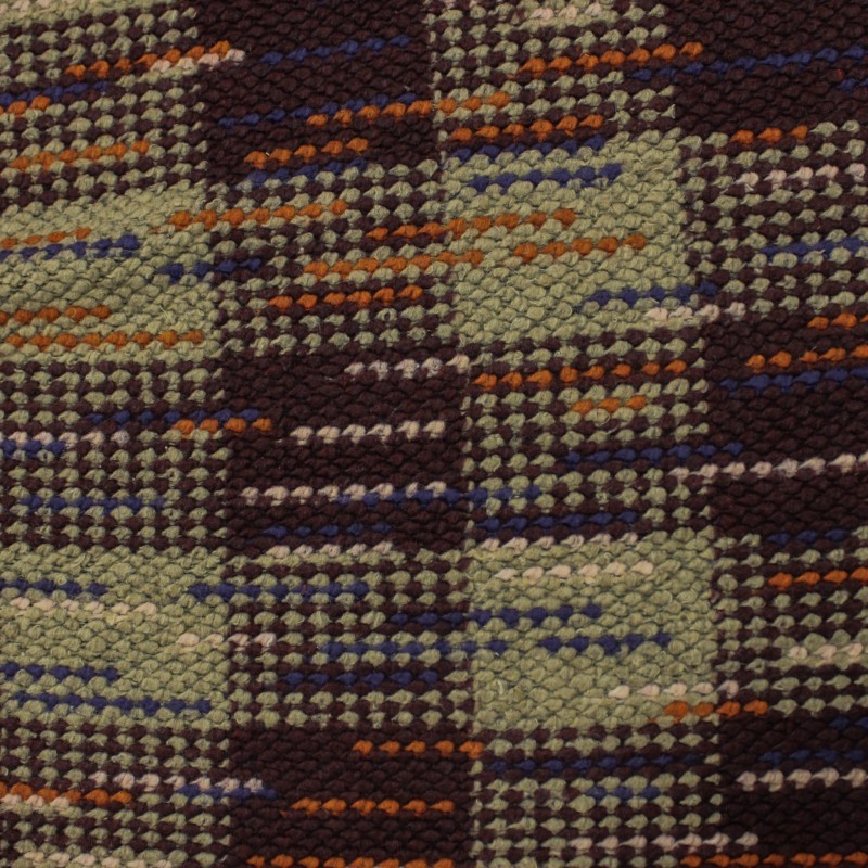 Tessuto uncinetto bordeaux in misto lana per cappotti | tessuto deadstock