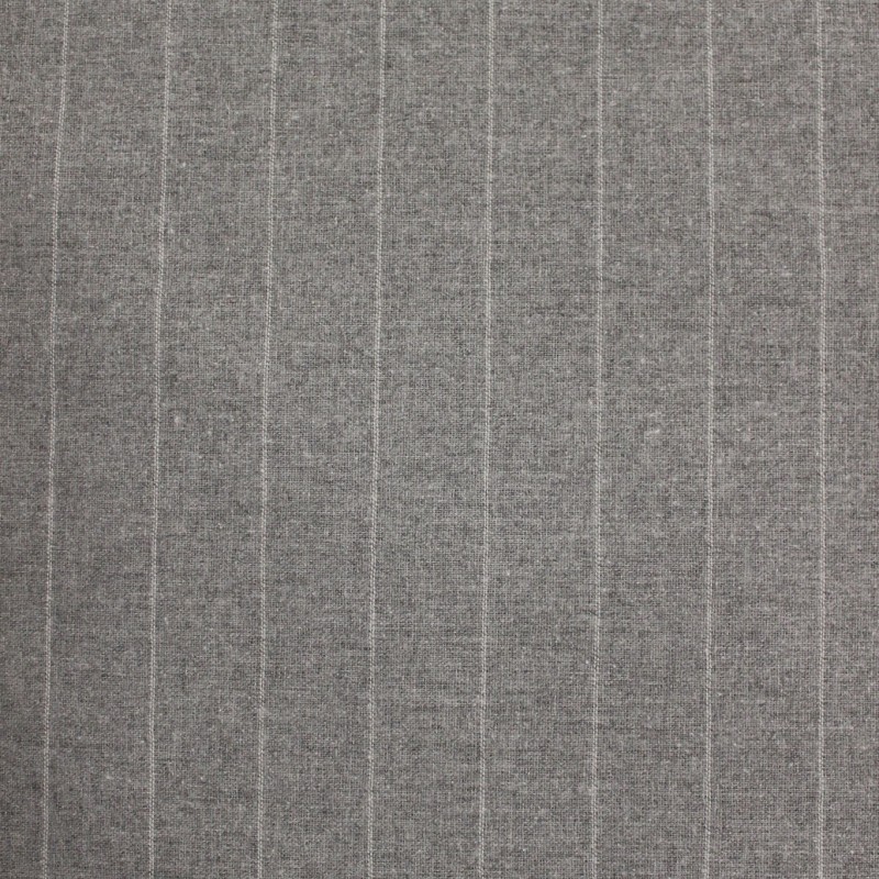 Cotone gessato grigio abbigliamento invernale  | il tessutaio