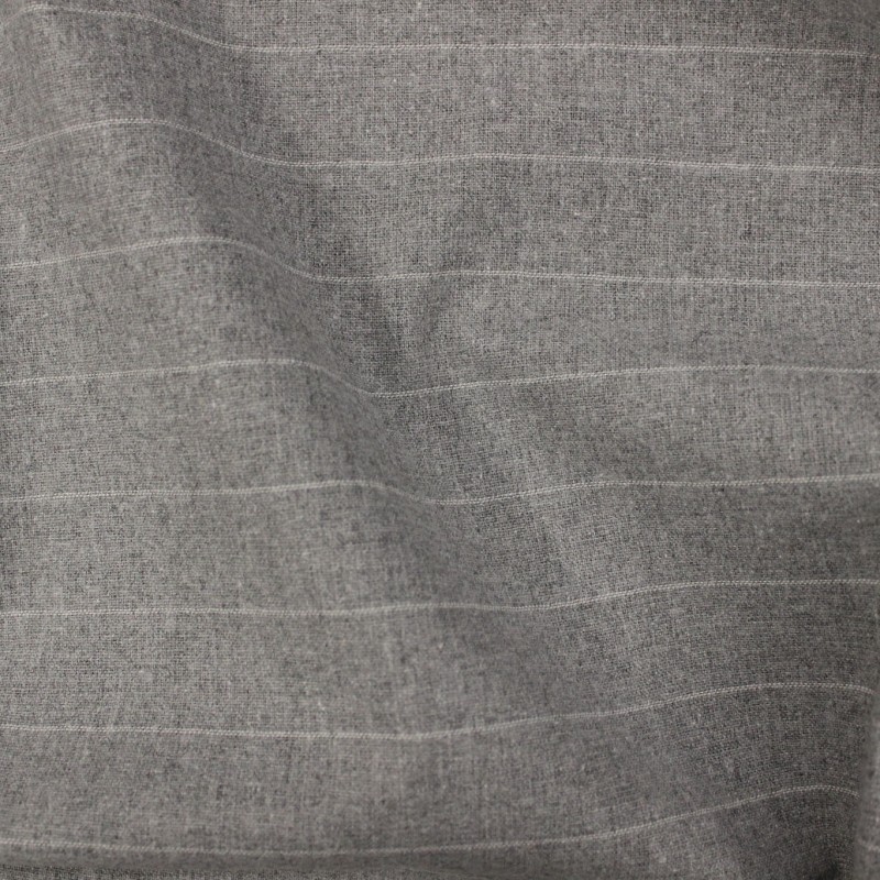 Cotone gessato grigio abbigliamento invernale  | il tessutaio