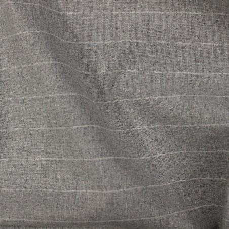 Cotone gessato grigio abbigliamento invernale  | il tessutaio