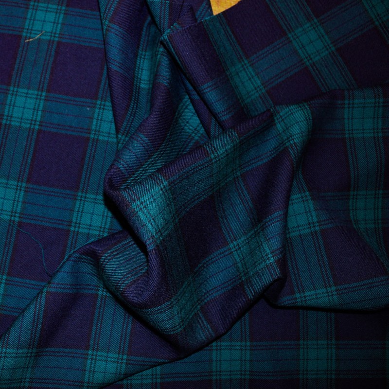 Tessuto Scozzese 100% Lana Made in Italy per Giacche e Pantaloni