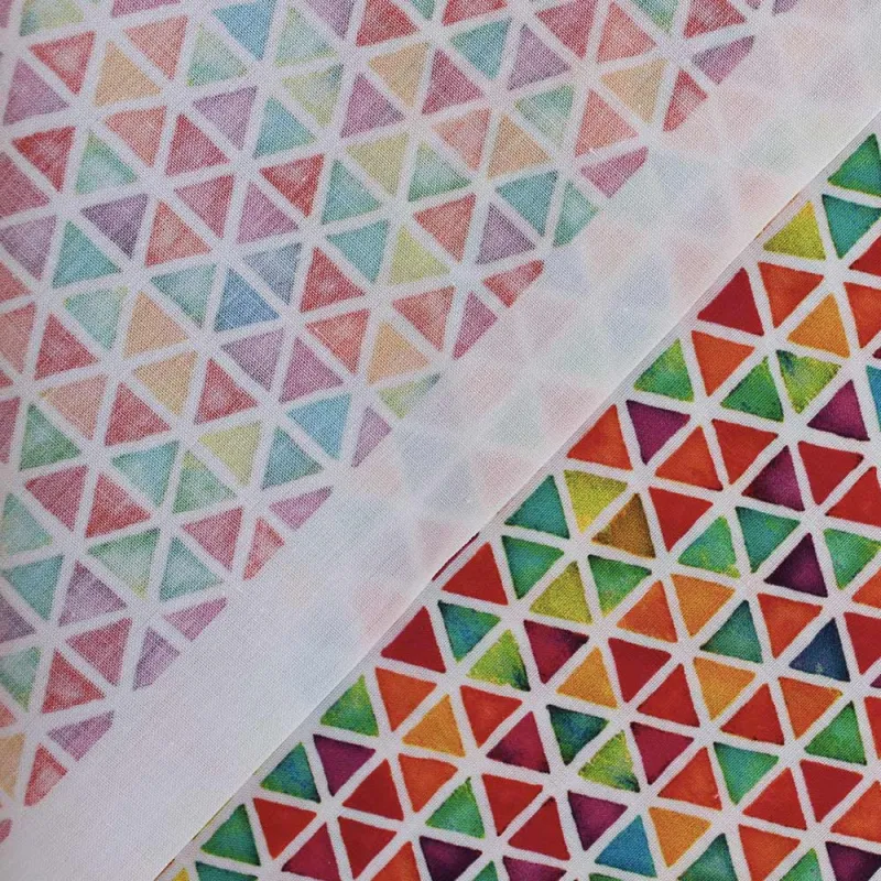 TESSUTO DI COTONE FANTASIA MULTICOLOR