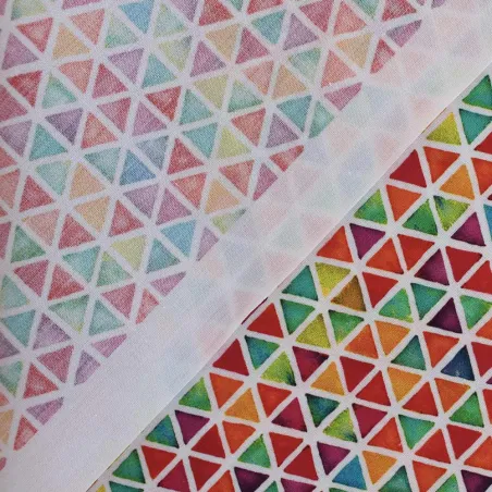 TESSUTO DI COTONE FANTASIA MULTICOLOR