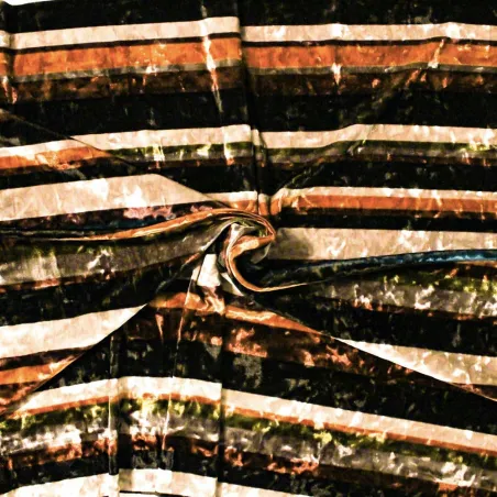 TESSUTO CINIGLIA RIGHE MULTICOLOR - ABBIGLIAMENTO