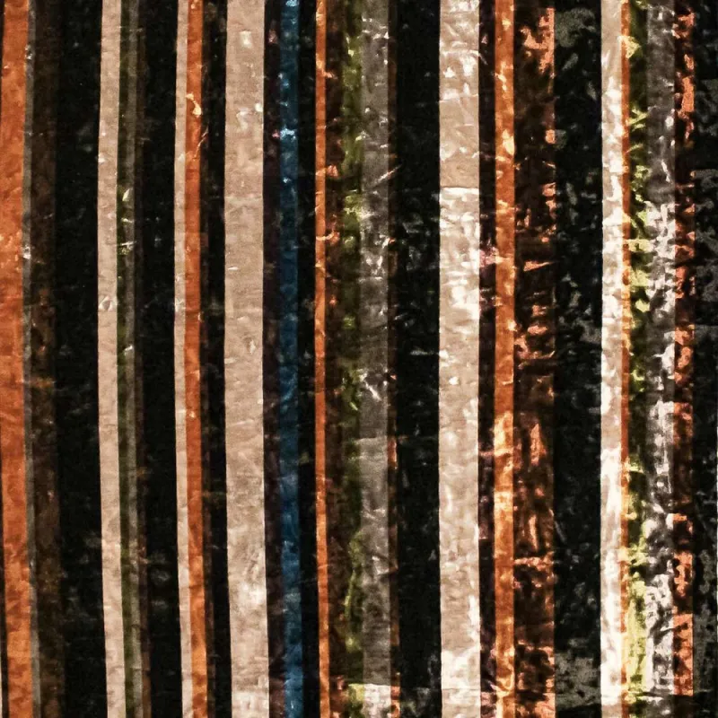 TESSUTO CINIGLIA RIGHE MULTICOLOR - ABBIGLIAMENTO