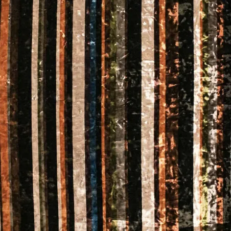 TESSUTO CINIGLIA RIGHE MULTICOLOR - ABBIGLIAMENTO