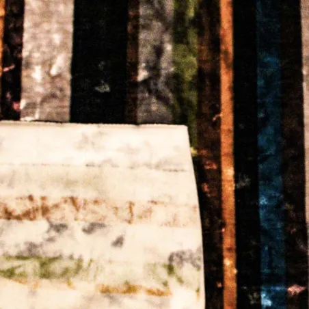 TESSUTO CINIGLIA RIGHE MULTICOLOR - ABBIGLIAMENTO