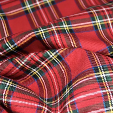 Tessuto Scozzese Rosso Verde | iltessutaio.it