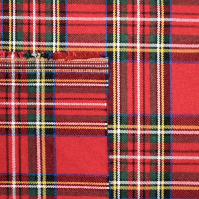 Tessuto Scozzese Rosso Verde | iltessutaio.it