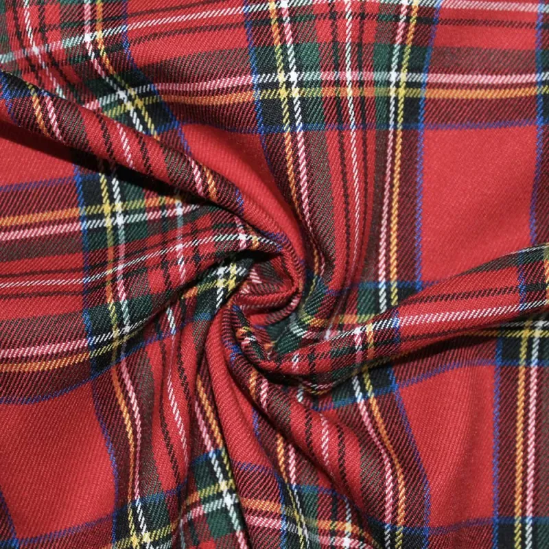 Tessuto Scozzese Rosso Verde | iltessutaio.it