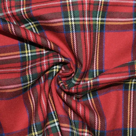 Tessuto Scozzese Rosso Verde | iltessutaio.it