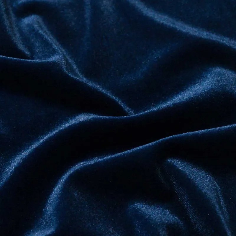 Tessuto velluto ciniglia blu elettrico - Tessuti Made in Puglia