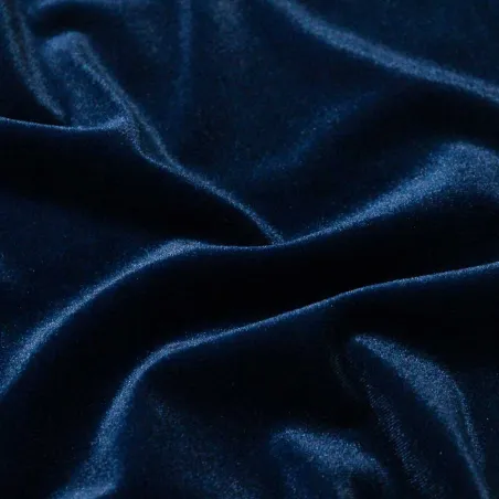 Tessuto velluto ciniglia blu elettrico - Tessuti Made in Puglia