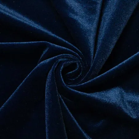 Tessuto velluto ciniglia blu elettrico - Tessuti Made in Puglia