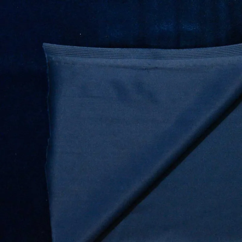 Tessuto velluto ciniglia blu elettrico - Tessuti Made in Puglia
