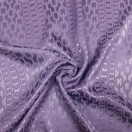 Viscose Tessuto raso fantasia imprime glicine - iltessutaio