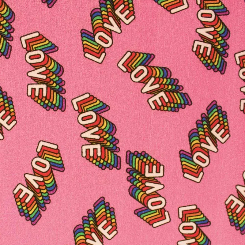 Cotone fantasia love  | tessuti fai da te| iltessutaio