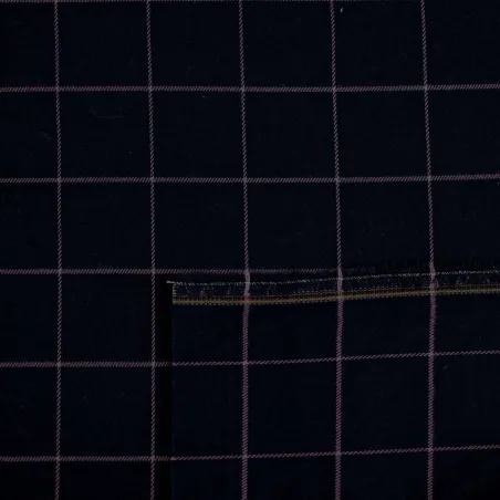 Tessuto a Quadri Blu e Rosa - OEKOTEX